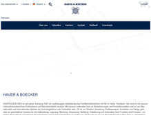 Tablet Screenshot of haverboecker.com